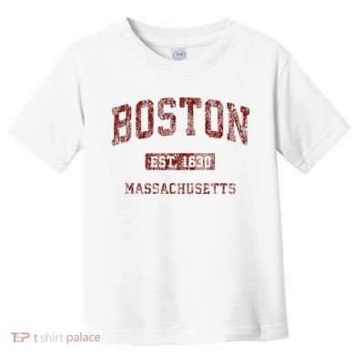 Boston Massachusetts Athletic Throwback Toddler T-Shirt