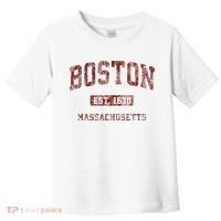 Boston Massachusetts Athletic Throwback Toddler T-Shirt thumb 0