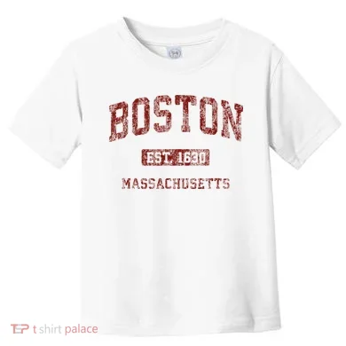 Boston Massachusetts Athletic Throwback Toddler T-Shirt