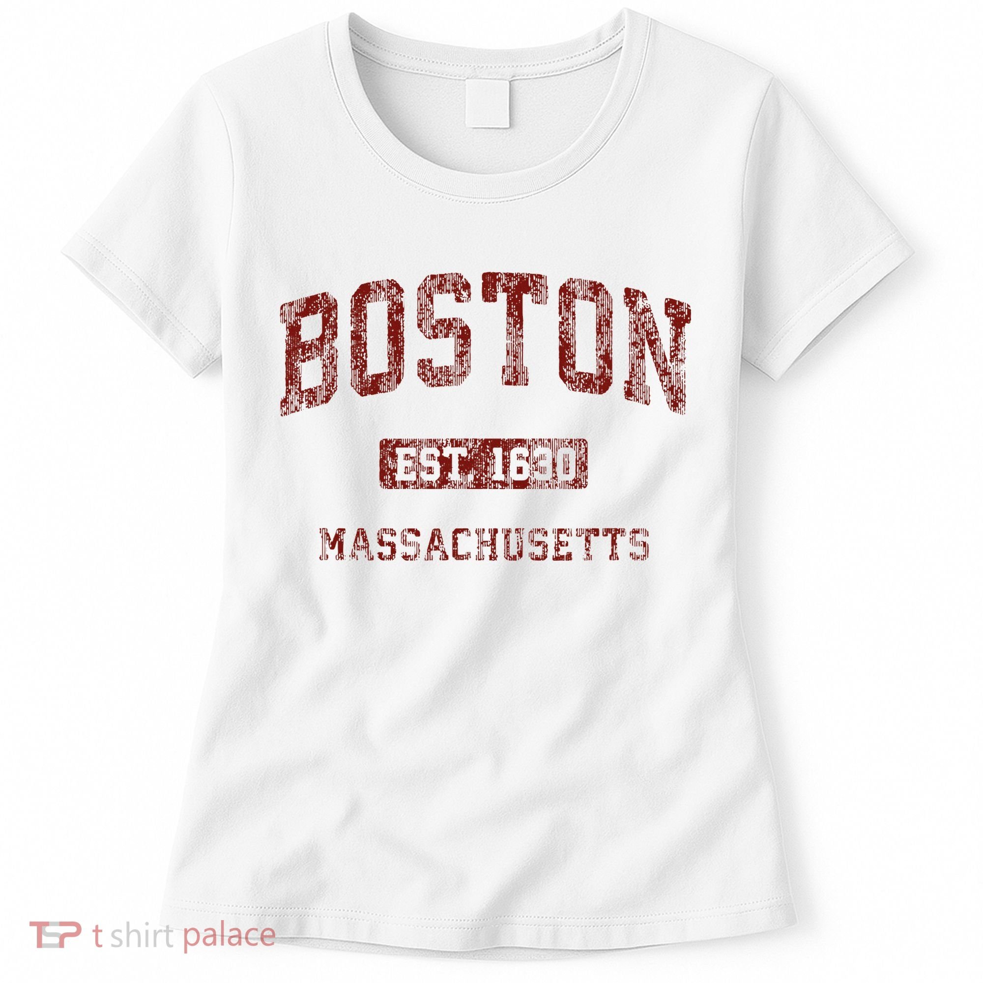 Boston Massachusetts Athletic Throwback Women's T-Shirt