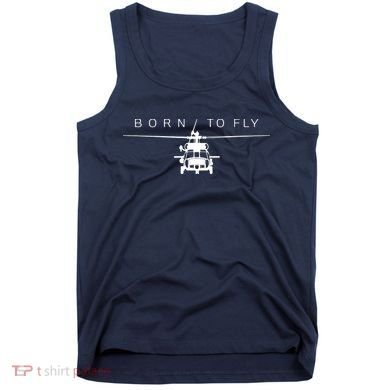 Blackhawk Military Aviation Apparel Helicopter Pilot Gift Tank Top