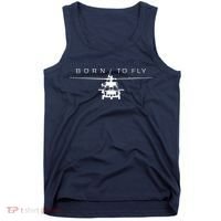 Blackhawk Military Aviation Apparel Helicopter Pilot Gift Tank Top thumb 0