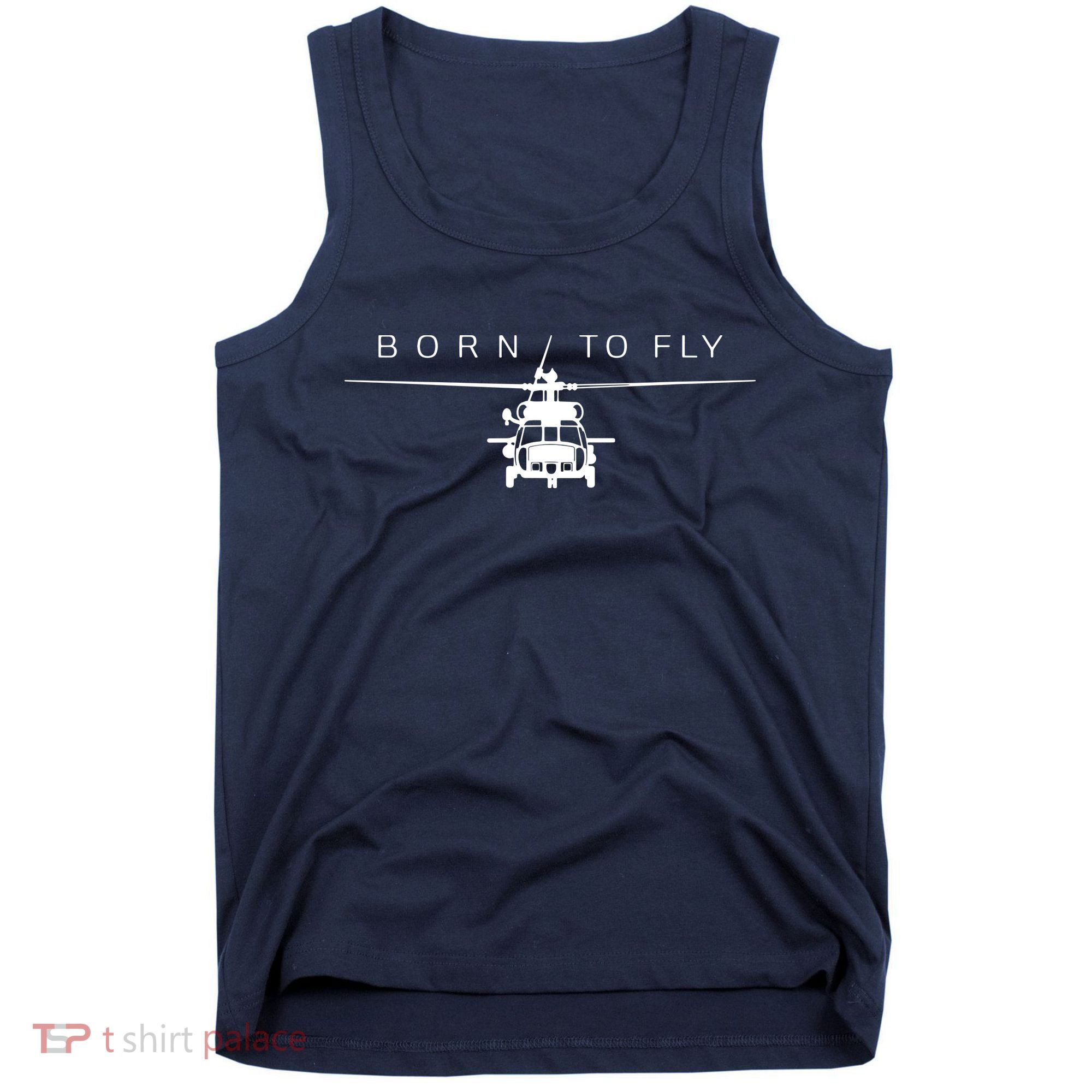 Blackhawk Military Aviation Apparel Helicopter Pilot Gift Tank Top