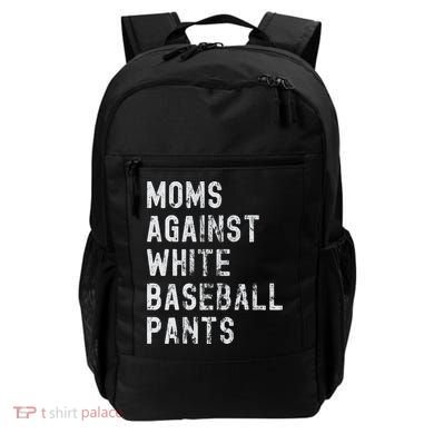 Baseball Mom Against White Baseball Pants Backpack