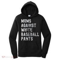Baseball Mom Against White Baseball Pants Women's Hoodie thumb 0