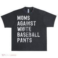 Baseball Mom Against White Baseball Pants Urban Oversized Heavyweight T-Shirt thumb 0