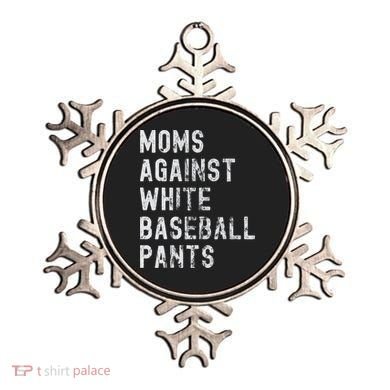 Baseball Mom Against White Baseball Pants Ornament