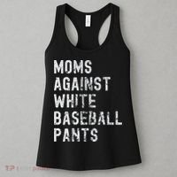 Baseball Mom Against White Baseball Pants Women's Tank Top thumb 3