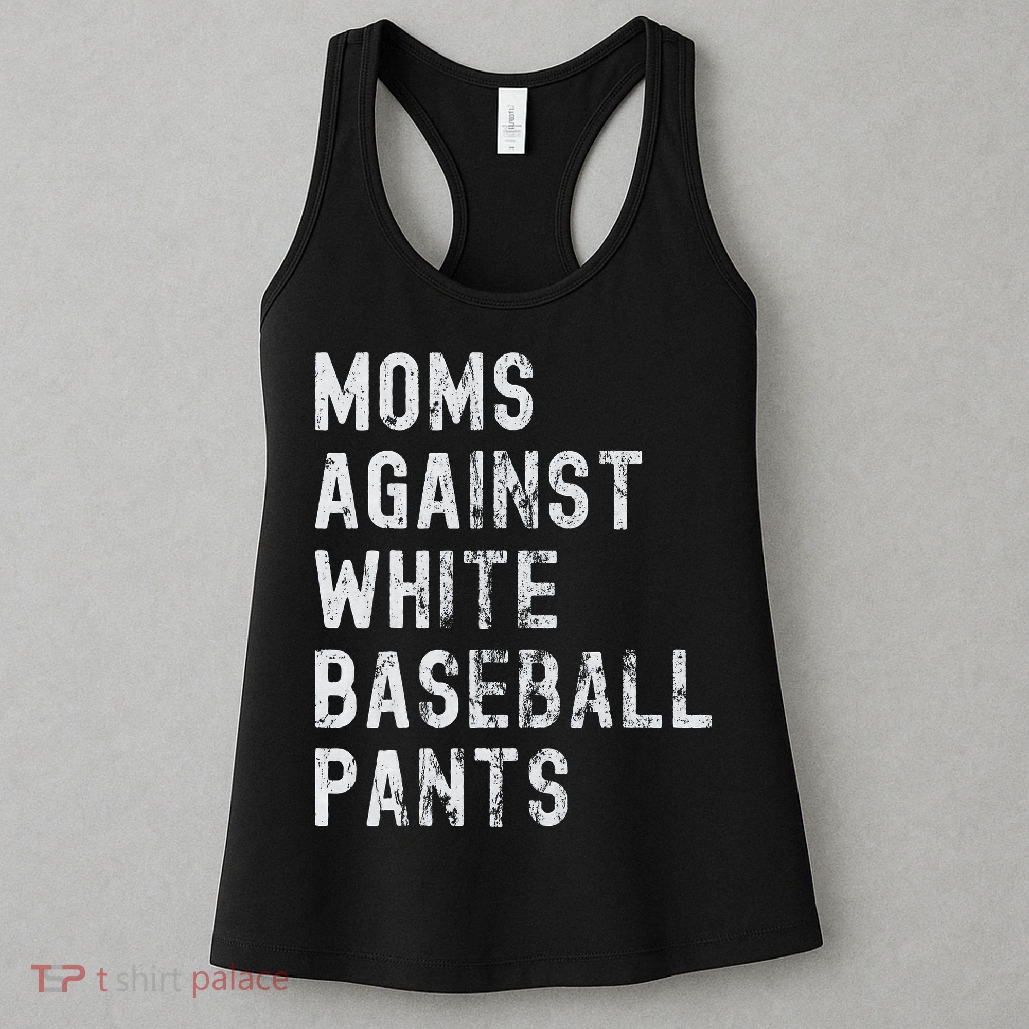 Baseball Mom Against White Baseball Pants Women's Tank Top
