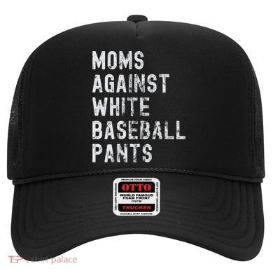 Baseball Mom Against White Baseball Pants Hat