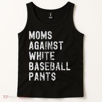 Baseball Mom Against White Baseball Pants Tank Top thumb 2