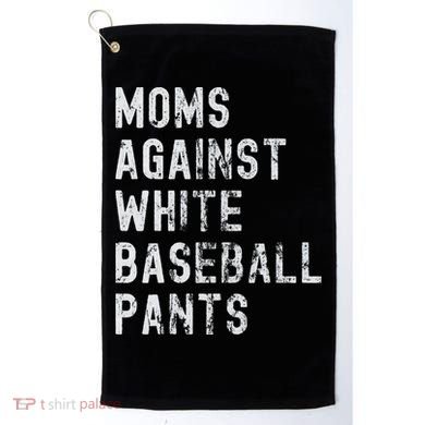 Baseball Mom Against White Baseball Pants Golf Towel