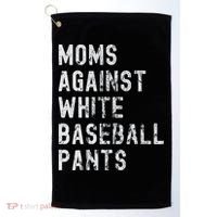 Baseball Mom Against White Baseball Pants Golf Towel thumb 0