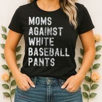 Baseball Mom Against White Baseball Pants Women's T-Shirt thumb 2