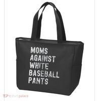 Baseball Mom Against White Baseball Pants Tote Bag thumb 3