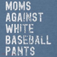 Baseball Mom Against White Baseball Pants Garment-Dyed Sweatshirt thumb 2