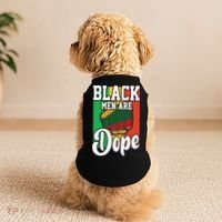 Black Man Are Dope Black History Month Gift Doggie Tank thumb 2