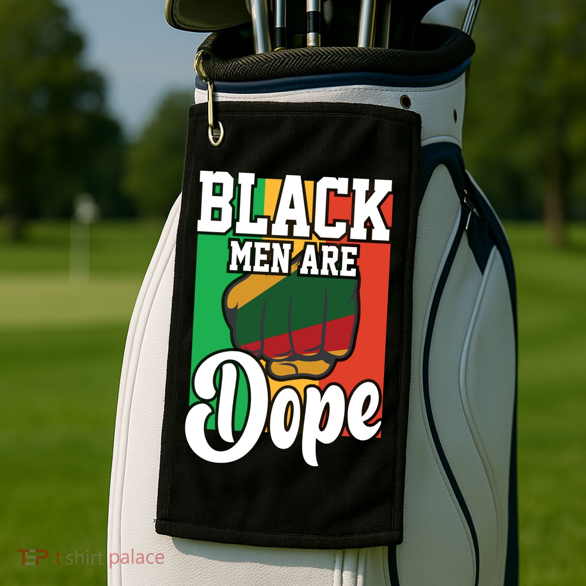 Black Man Are Dope Black History Month Gift Golf Towel