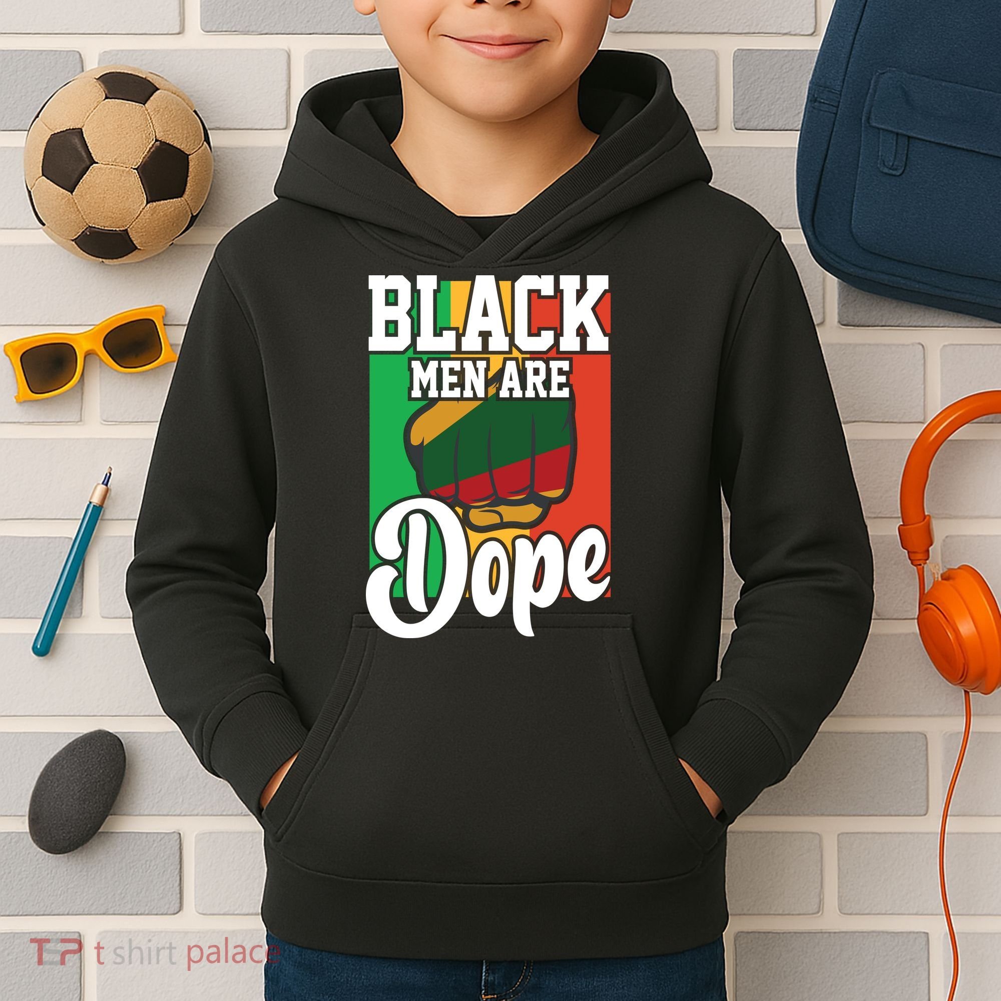 Black Man Are Dope Black History Month Gift Kids Hoodie