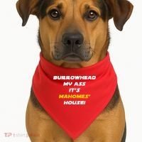 Burrowhead My Ass Funny Football Fan USA-Made Doggie Bandana thumb 1