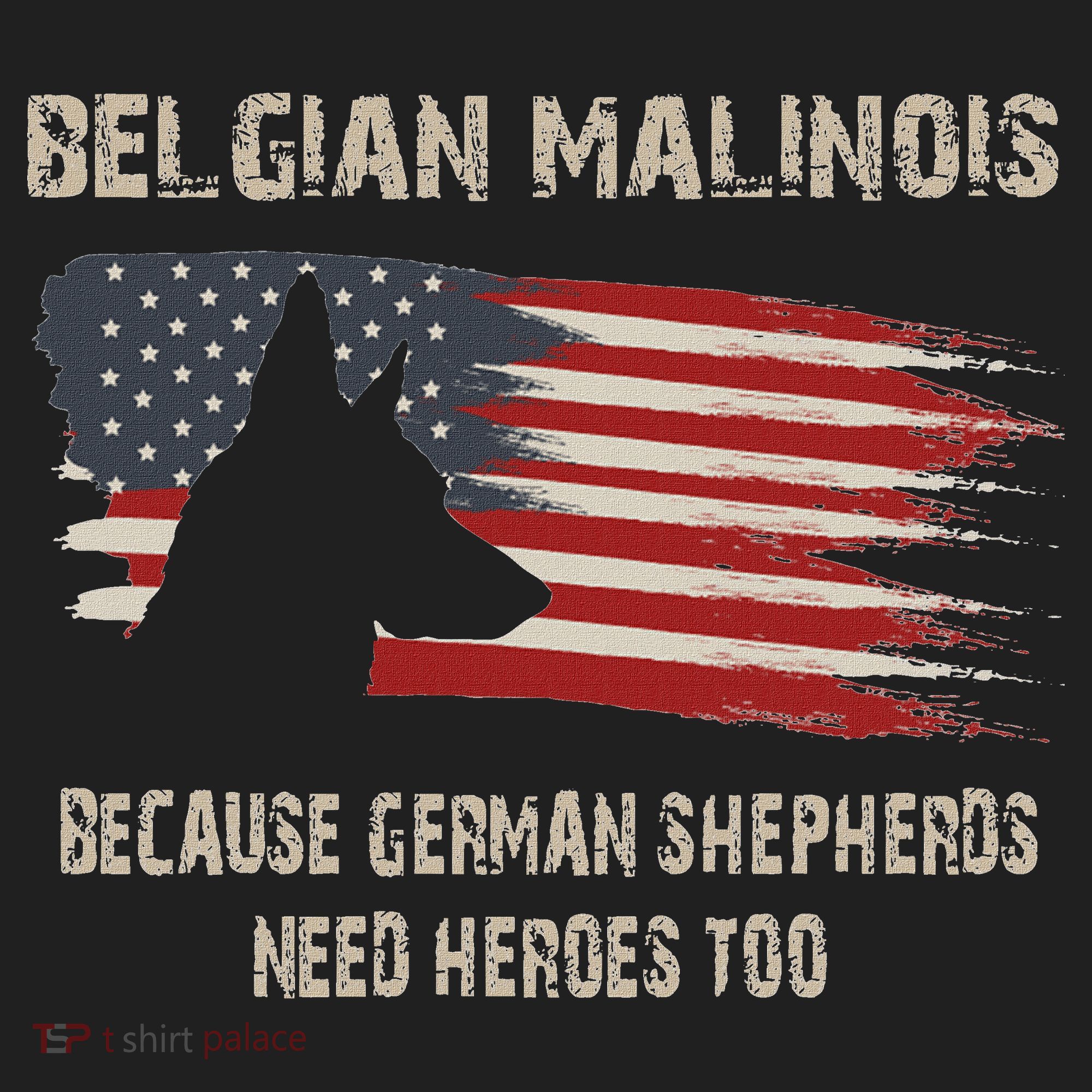 Belgian Malinois American Flag Women's Sweatshirt