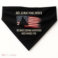 Belgian Malinois American Flag USA-Made Doggie Bandana thumb 0