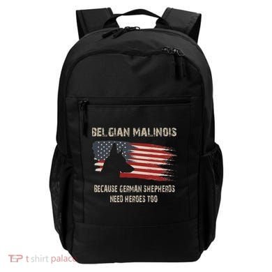 Belgian Malinois American Flag Backpack