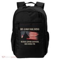 Belgian Malinois American Flag Backpack thumb 0