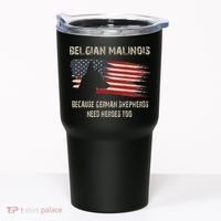 Belgian Malinois American Flag Tumbler thumb 0