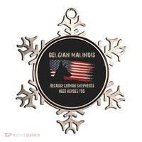 Belgian Malinois American Flag Ornament thumb 0