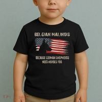 Belgian Malinois American Flag Toddler T-Shirt thumb 2