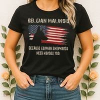Belgian Malinois American Flag Women's T-Shirt thumb 2