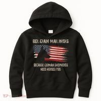 Belgian Malinois American Flag Kids Hoodie thumb 0
