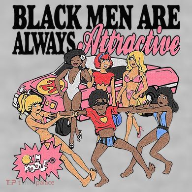 Black Men Are Always Attractive Ladies PosiCharge Tri-Blend Wicking Tank