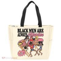 Black Men Are Always Attractive Tote Bag thumb 0