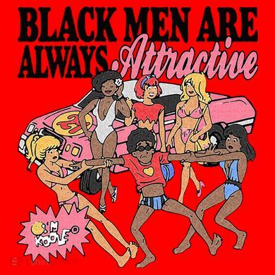 Black Men Are Always Attractive Santa Hat