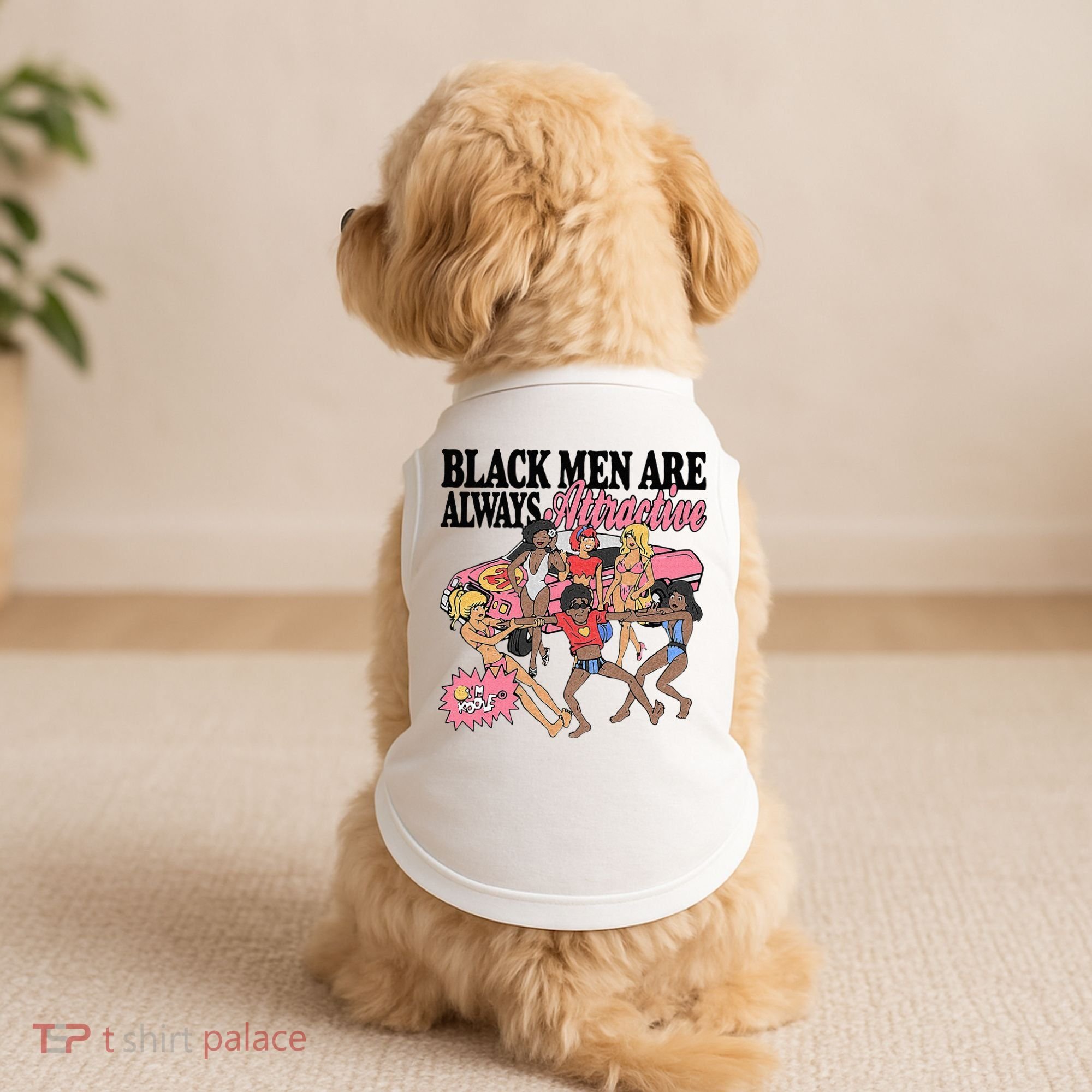 Black Men Are Always Attractive Doggie Tank