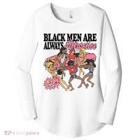 Black Men Are Always Attractive Women's Perfect Tri Tunic Long Sleeve Shirt thumb 0