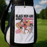 Black Men Are Always Attractive Golf Towel thumb 2