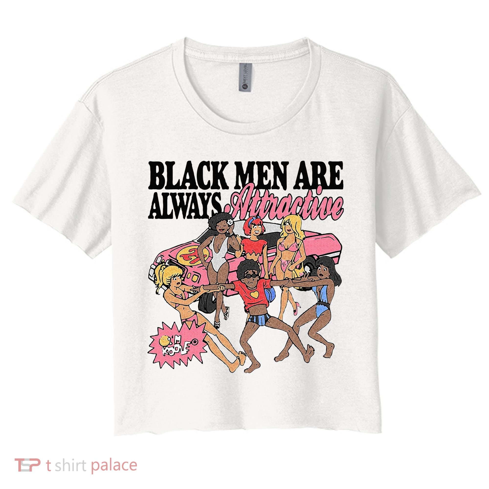 Black Men Are Always Attractive Women's Crop Top Tee