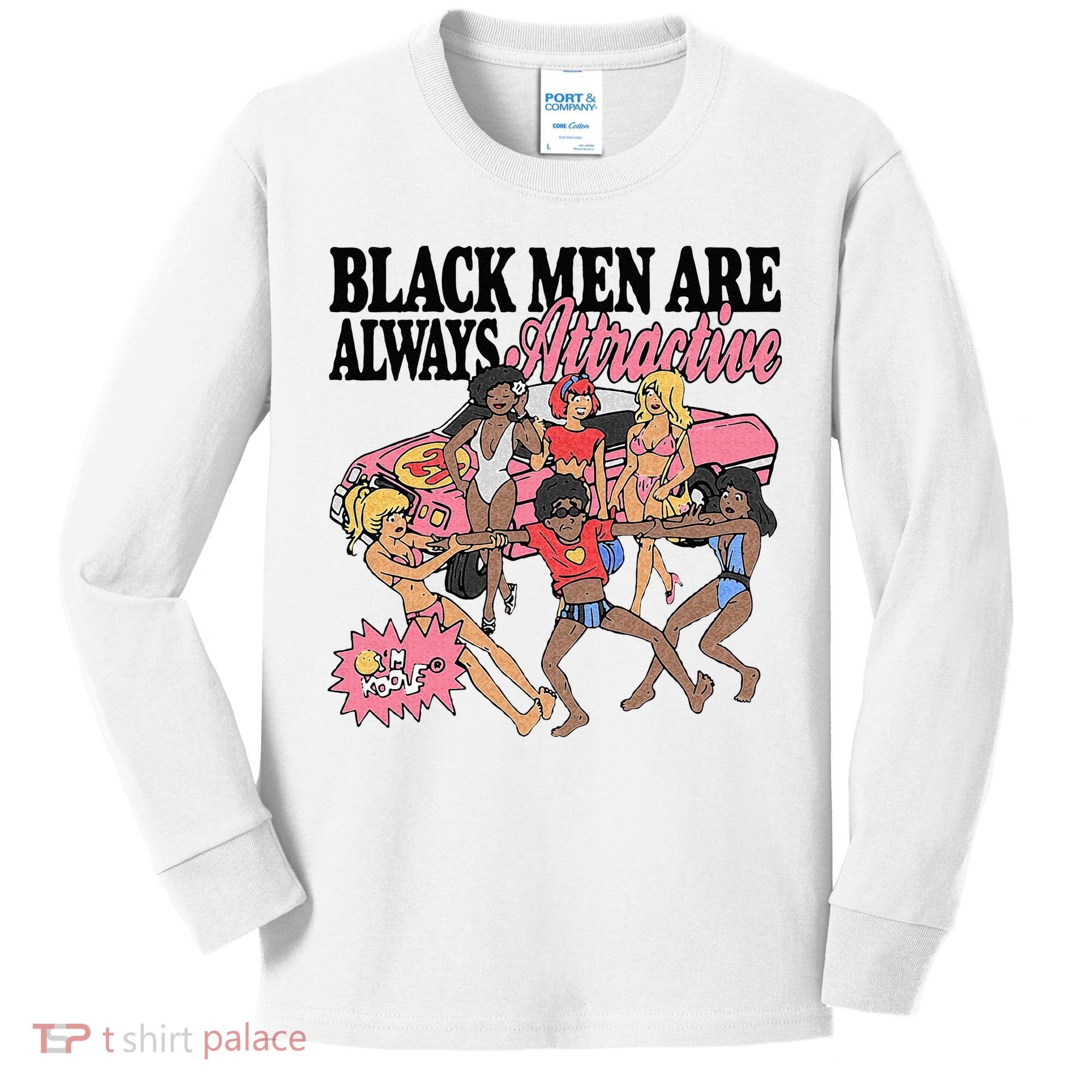Black Men Are Always Attractive Kids Long Sleeve Shirt
