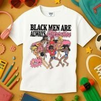 Black Men Are Always Attractive Kids T-Shirt thumb 3