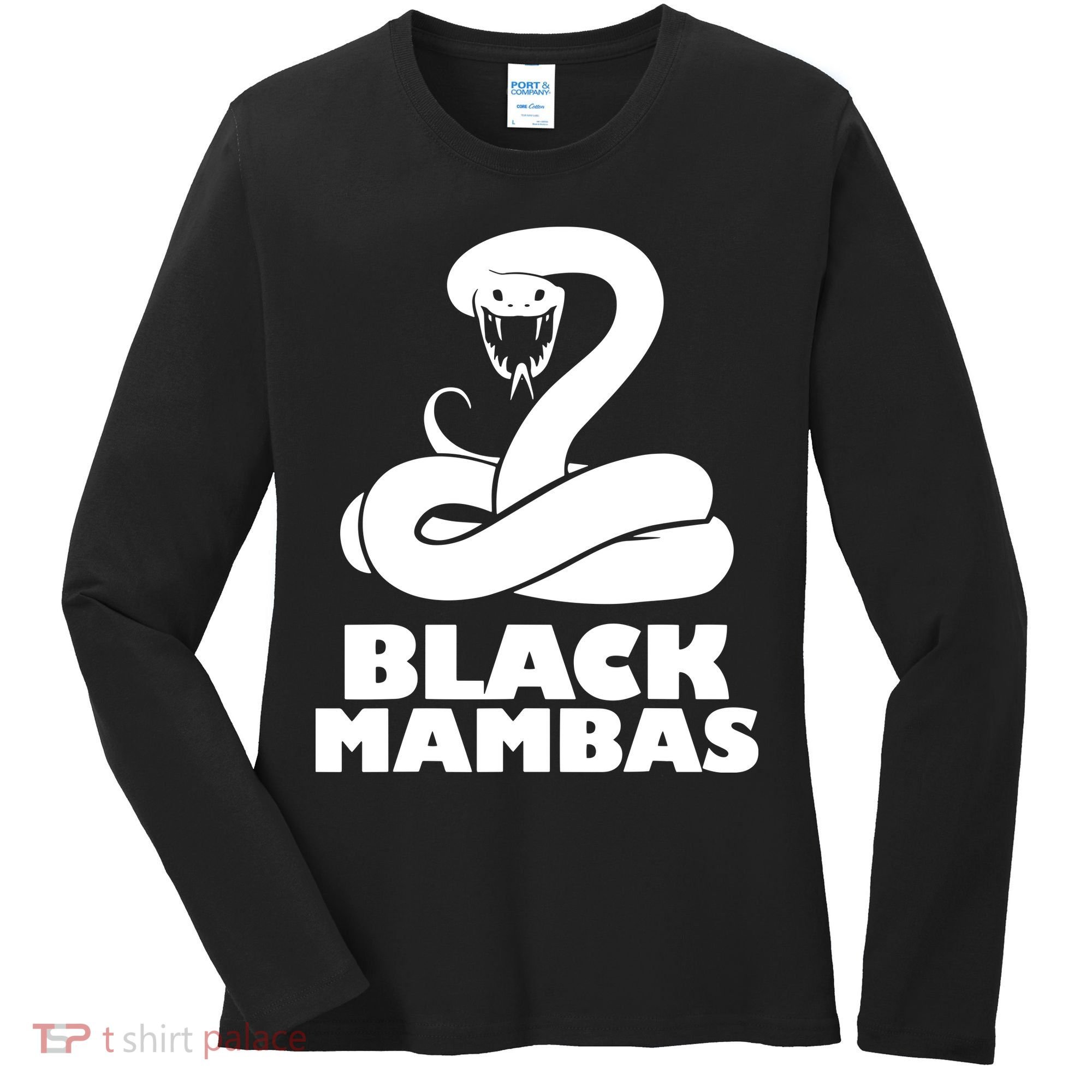 Black Mambas Are My Spirit Animal Scary Snake Women's Long Sleeve Shirt
