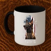 Belgian Malinois American Flag Funny Dog Gift Love Coffee Mug thumb 2