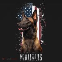 Belgian Malinois American Flag Funny Dog Gift Love Women's Hoodie thumb 2