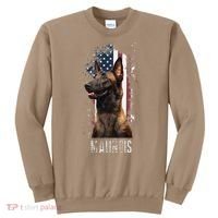 Belgian Malinois American Flag Funny Dog Gift Love Sweatshirt thumb 0