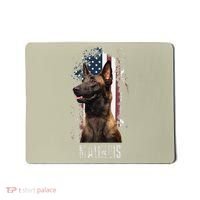 Belgian Malinois American Flag Funny Dog Gift Love Mousepad thumb 0