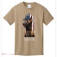 Belgian Malinois American Flag Funny Dog Gift Love Kids T-Shirt thumb 0