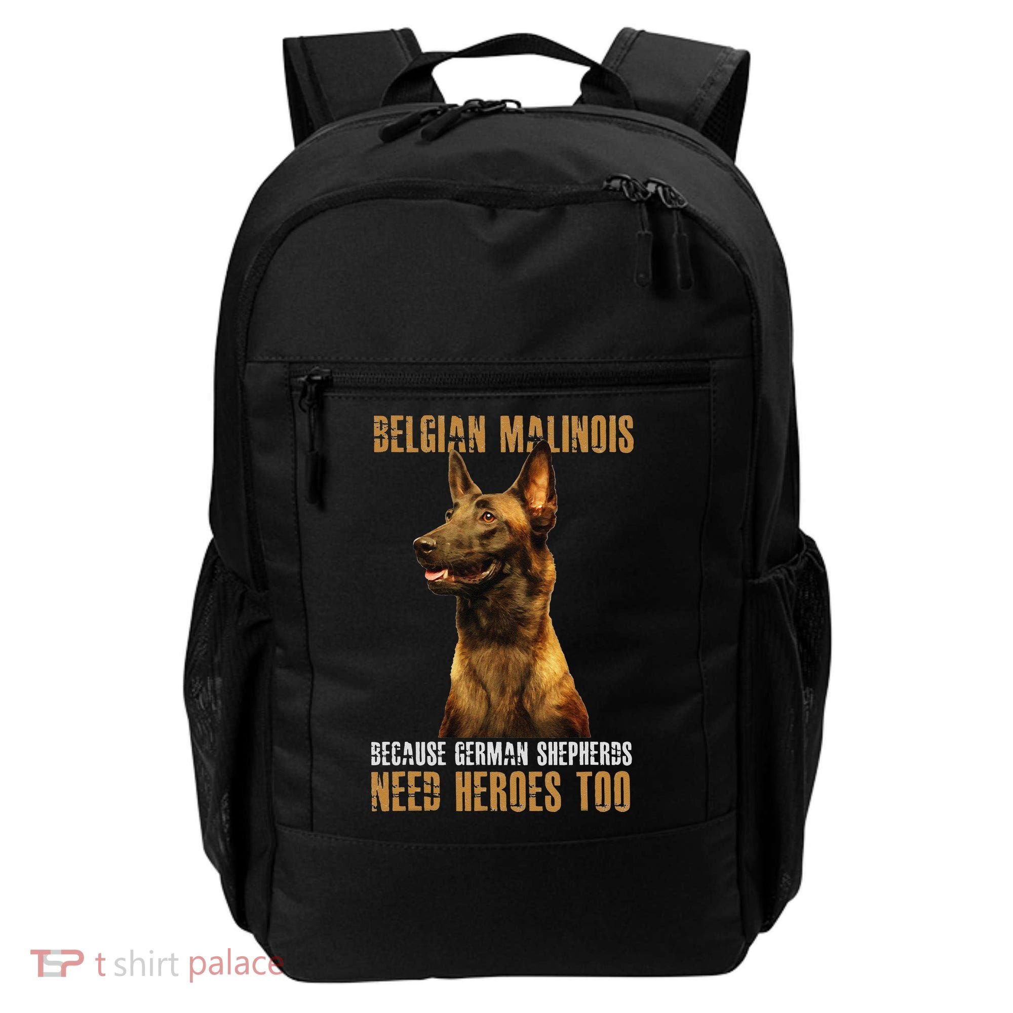 Belgian Malinois American Flag Funny Dog Gift Backpack