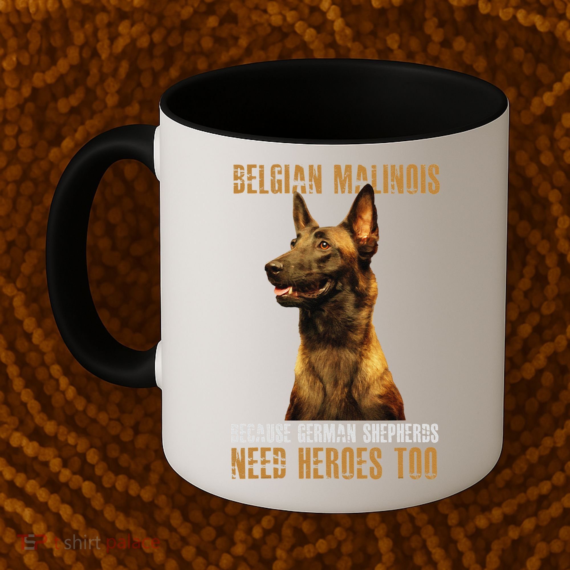Belgian Malinois American Flag Funny Dog Gift Coffee Mug
